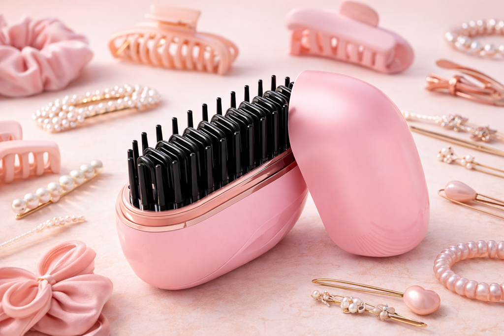 Mini Peigne Lissant Sans Fil – Retouches Rapides & Coiffure Parfaite